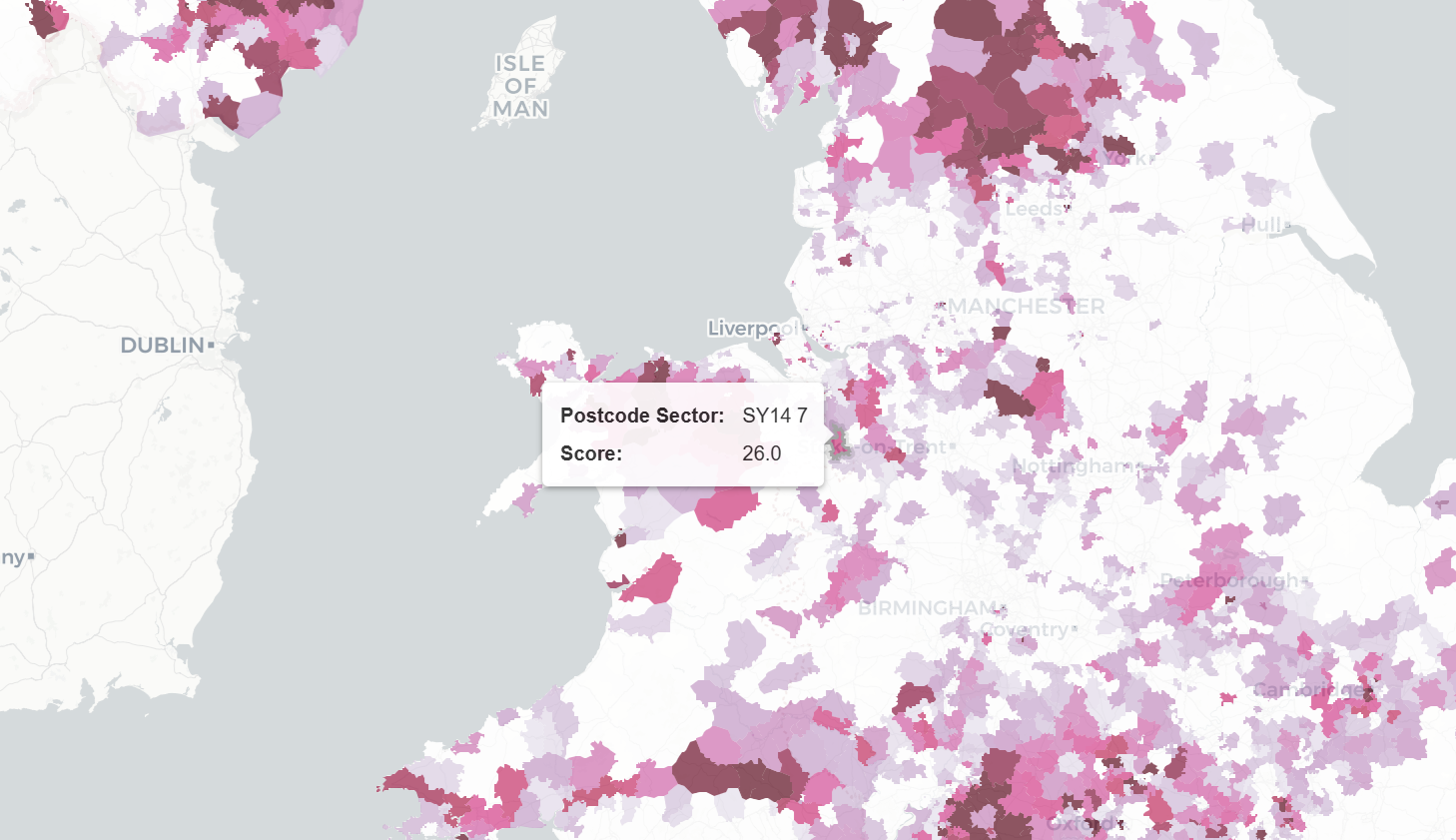 postcode sector map